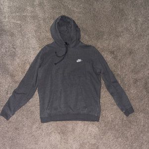 Nike grey hooded sweatshirt